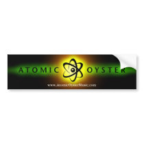 Atomic Oyster "glowing logo" bumper sticker