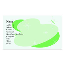 Atomic Retro Green Business Card Templates