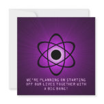Atomic Save the Date Invite, Purple