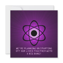 Atomic Save the Date Invite, Purple