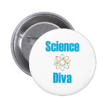 Atomic Science Diva Pinback Buttons