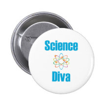 Atomic Science Diva Pinback Buttons