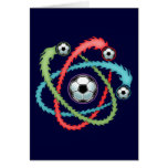 Atomic Soccer Greeting Cards