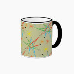 Atomic Starburst Retro Multicolored Pattern mugs