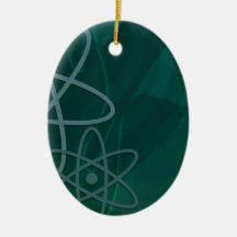 Atomic Teal Christmas Ornament