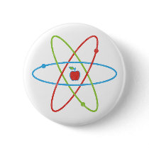 Atoms Apple Pin