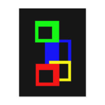 Atoms - Square? postcards by lonvig Atoms - Square? postcards