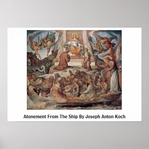 Atonement From The Ship By Joseph Anton Koch Posters