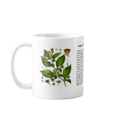 Atropa belladonna mugs by MaggiesCups