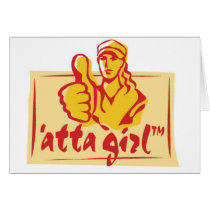 'atta girl (TM) note card cards