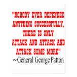 Attack Attack Attack Gen George Patton Post Card