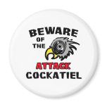 Attack Cockatiel Magnets