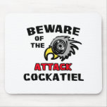 Attack Cockatiel Mouse Mats
