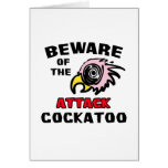 Attack Cockatoo Greeting Card