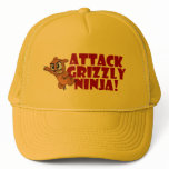 Attack Grizzly Ninja Trucker Hat