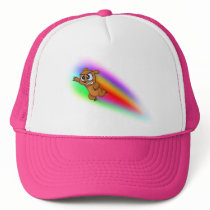 Attack Grizzly Ninja - Rainbow Blur! Mesh Hat
