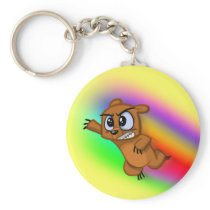 Attack Grizzly Ninja - Rainbow Blur! Keychain