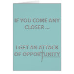 Attack of Opportunity Greeting Card