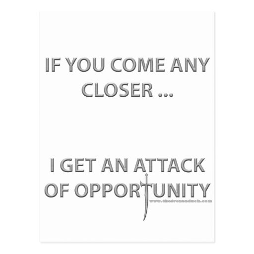 Attack of Opportunity Postcards
