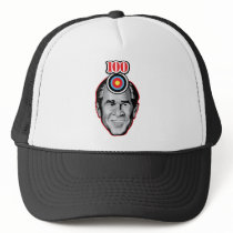 Attack of the flying shoe-Throw Shoe @ George Bush Trucker Hat