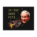 Attack of the flying shoe-Throw Shoe @ George Bush postcards by spacedust Attack of the flying shoe-Throw Shoe @ George Bush postcards