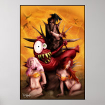Attack of the Hot Dog Men Poster