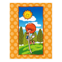 Attack of the lollipop post cards