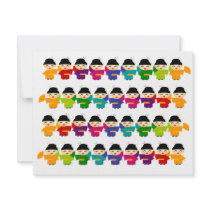 Attack of the Rainbow Geisha Dolls Personalized Announcement