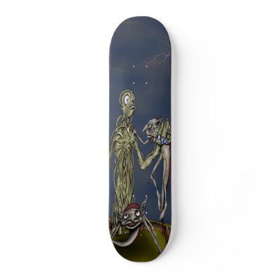 Attack of the Rooter Custom Skateboard by givengraphics