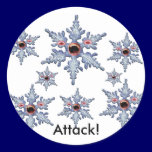 Attack of the Snowflake Zombies! stickers