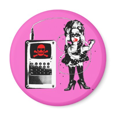 Attack of the Techno-Bimbos!!! Refrigerator Magnet by mercurius