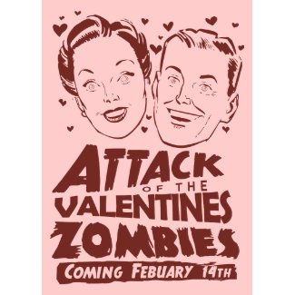 Attack of the Valentines Zombies card