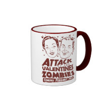 Attack of the Valentines Zombies Coffee Mugs