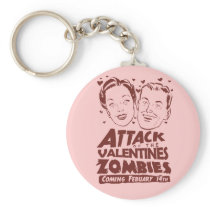 Attack of the Valentines Zombies Keychains