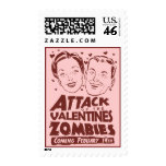 Attack of the Valentines Zombies postage