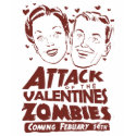 Attack of the Valentines Zombies t-shirts by OfficeGangsta Attack of the Valentines Zombies t-shirts