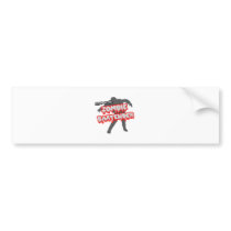Attack of the Zombie Bartender Bumper Stickers