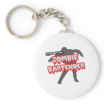 Attack of the Zombie Bartender Keychain
