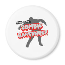 Attack of the Zombie Bartender Magnet