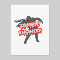Attack of the Zombie Engineer Postcard
