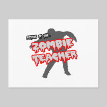 Attack of the Zombie Teacher Postcard
