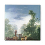Attack on a Coach, 1787 Fridge Magnet