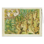 Attack on an Indian Village Greeting Card
