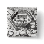 Attack on an Iroquois village Buttons