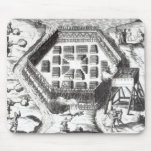 Attack on an Iroquois village Mouse Pads