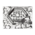 Attack on an Iroquois village Post Card