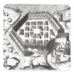 Attack on an Iroquois village Stickers