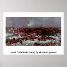 Attack On Smirdan (Study) By Nicolae Grigorescu Print