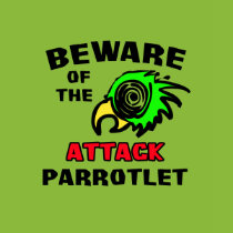 Attack Parrotlet t-shirts