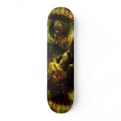 Attack Skateboard by gardenofbadthings